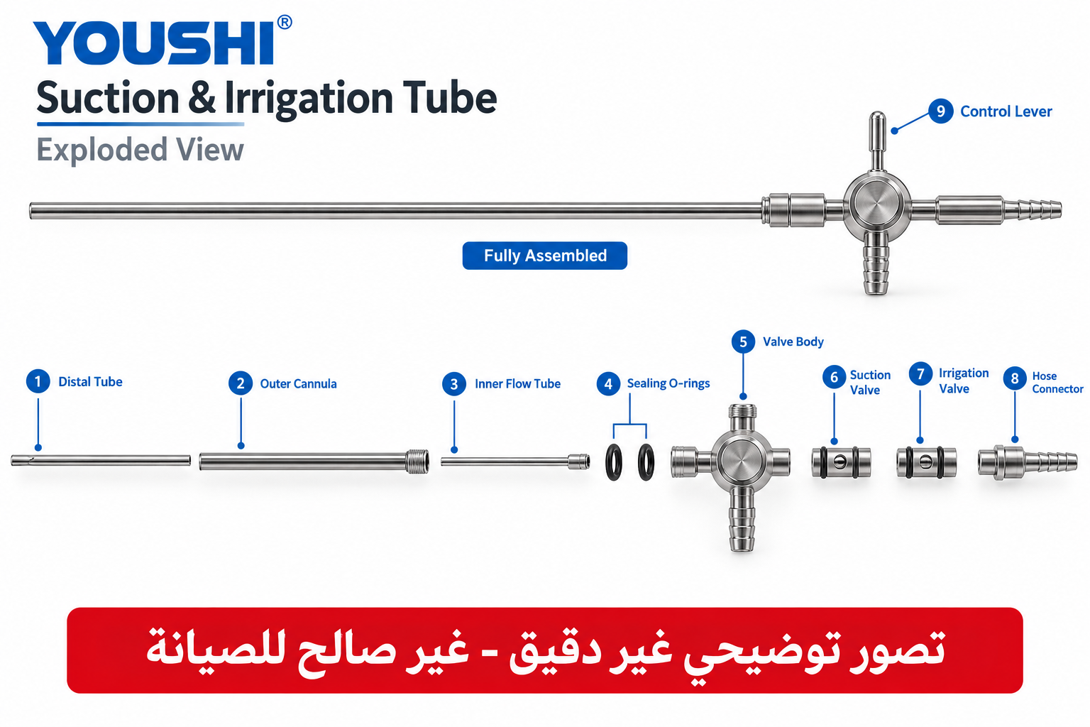 Suction & Irrigation Tube youshi - 2